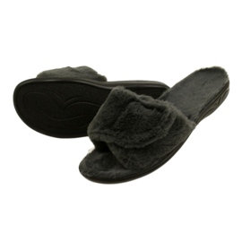 Adanex women's slippers 27914 sara fur gray grey 4