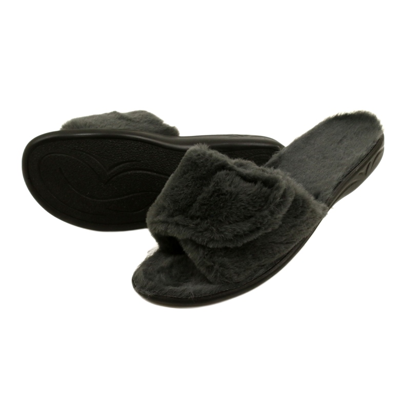 Adanex women's slippers 27914 sara fur gray grey 4 Adanex women's slippers 27914 sara fur gray grey 4