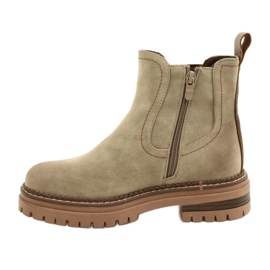 Evento women's boots insulated with khaki 22bt35-5038 beige 2