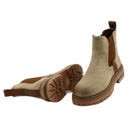 Evento women's boots insulated with khaki 22bt35-5038 beige 4