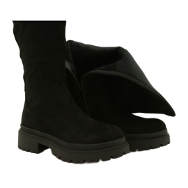 Evento Suede Boots with a Thick Bottom 22KZ35-5223 Black 4