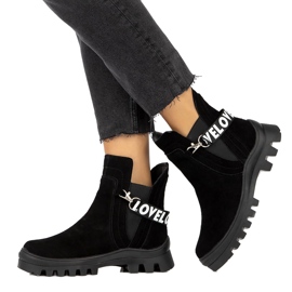 Suede Slip-On Ankle Boots With Decoration Filippo DBT3927 Black 4 Suede Slip-On Ankle Boots With Decoration Filippo DBT3927 Black 4