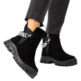 Suede Slip-On Ankle Boots With Decoration Filippo DBT3927 Black 5 Suede Slip-On Ankle Boots With Decoration Filippo DBT3927 Black 5