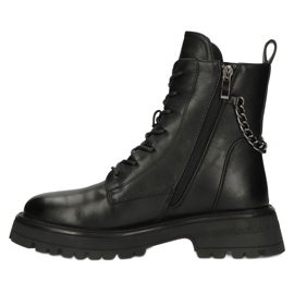 Women's boots with a safety pin and Filippo DBT4059 black chain 2 Women's boots with a safety pin and Filippo DBT4059 black chain 2