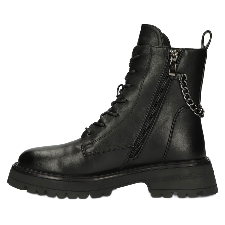 Women's boots with a safety pin and Filippo DBT4059 black chain 2 Women's boots with a safety pin and Filippo DBT4059 black chain 2