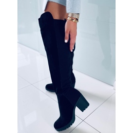 Natural leather Niamh Black boots 1
