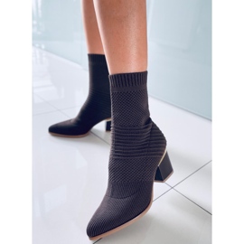 Tiara Brown high-heeled sock boots 2