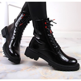 S.Barski Black patent leather insulated boots by S. Barski 1