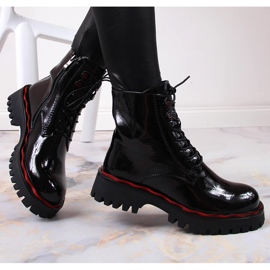 S.Barski Black patent leather insulated boots by S. Barski 1