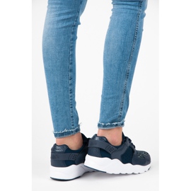 Kylie Sports shoes with crystals navy blue 1