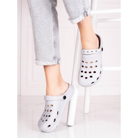 Light women's Shelovet gray slippers grey 2