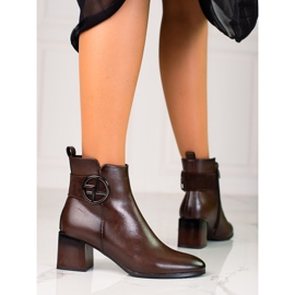 W. Potocki Classic women's boots on a low Potocki post brown 2