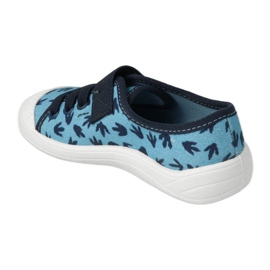 Befado children's slippers 351X009 blue applications 2
