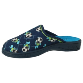 Befado children's slippers 707x421 navy blue football 1 Befado children's slippers 707x421 navy blue football 1