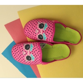 Befado children's slippers 707Y422 pink applications 2 Befado children's slippers 707Y422 pink applications 2
