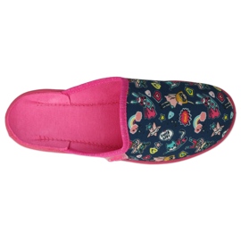 Befado children's slippers 707x423 with colorful applications pink 1