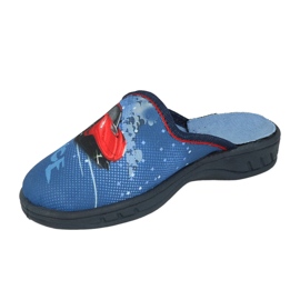 Befado children's slippers 707y419 car application blue 1 Befado children's slippers 707y419 car application blue 1