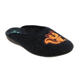 Adanex 27859 Felt Slippers Squirrel and Peanut blue 2