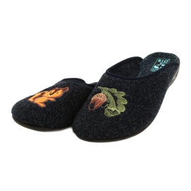 Adanex 27859 Felt Slippers Squirrel and Peanut blue 4