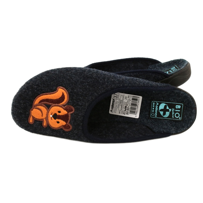 Adanex 27859 Felt Slippers Squirrel and Peanut blue 6