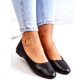 Evento Eco-leather women's black ballerinas 1 Evento Eco-leather women's black ballerinas 1