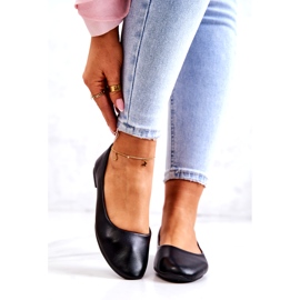 Evento Eco-leather women's black ballerinas 2 Evento Eco-leather women's black ballerinas 2