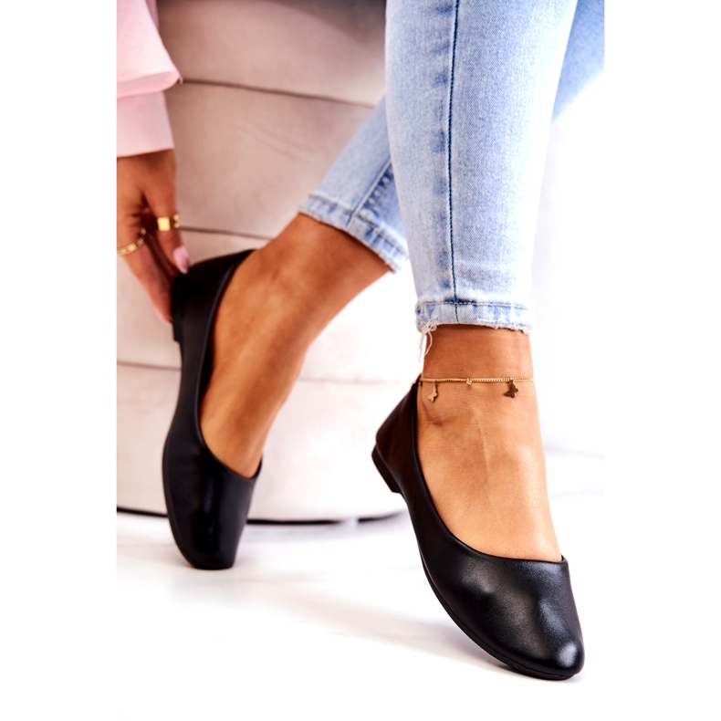 Evento Eco-leather women's black ballerinas 4 Evento Eco-leather women's black ballerinas 4