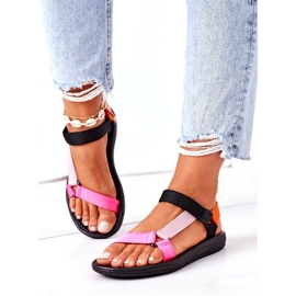 MSMG Women's Sports Sandals Multicolor pink 1