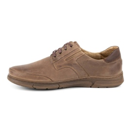 Polbut Casual men's shoes J55 brown 1