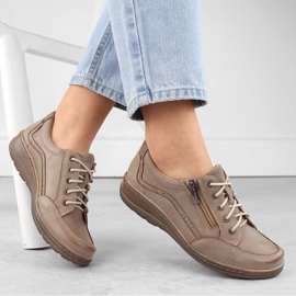 Comfortable brown Helios leather women's shoes 1 Comfortable brown Helios leather women's shoes 1