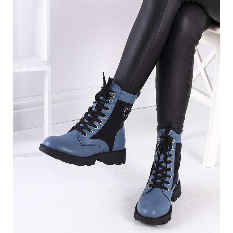 The blue Keld trappers black 1