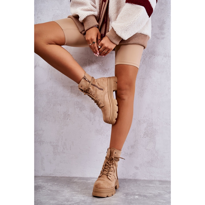 PS1 Camel Marley Suede Booties brown 1