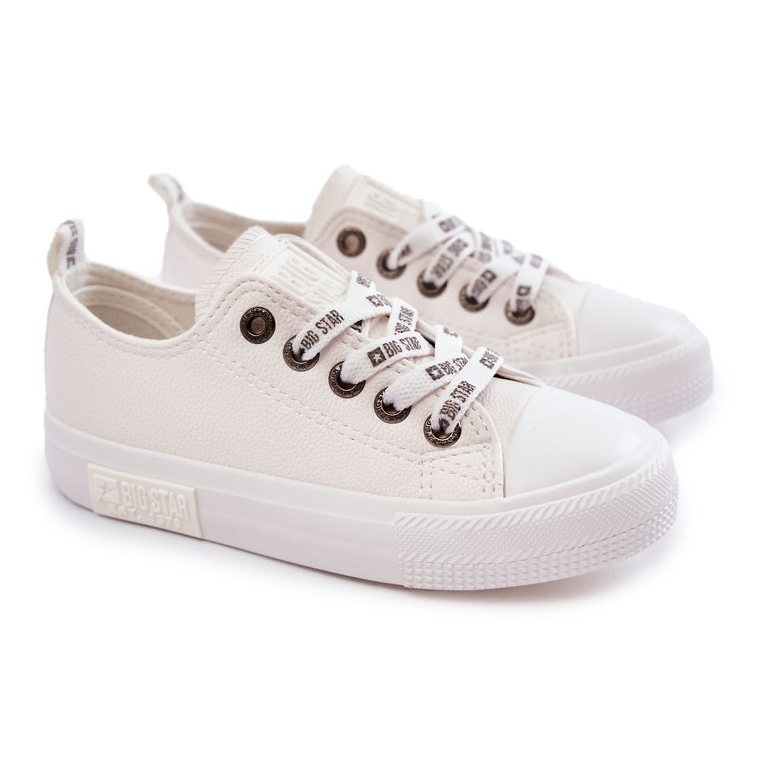 Children's Leather Sneakers Big Star KK374056 White 1