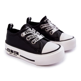 Children's Leather Sneakers Big Star KK374041 Black-White 1