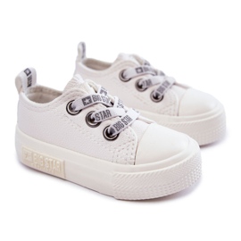 Children's Leather Sneakers Big Star KK374058 White 1 Children's Leather Sneakers Big Star KK374058 White 1
