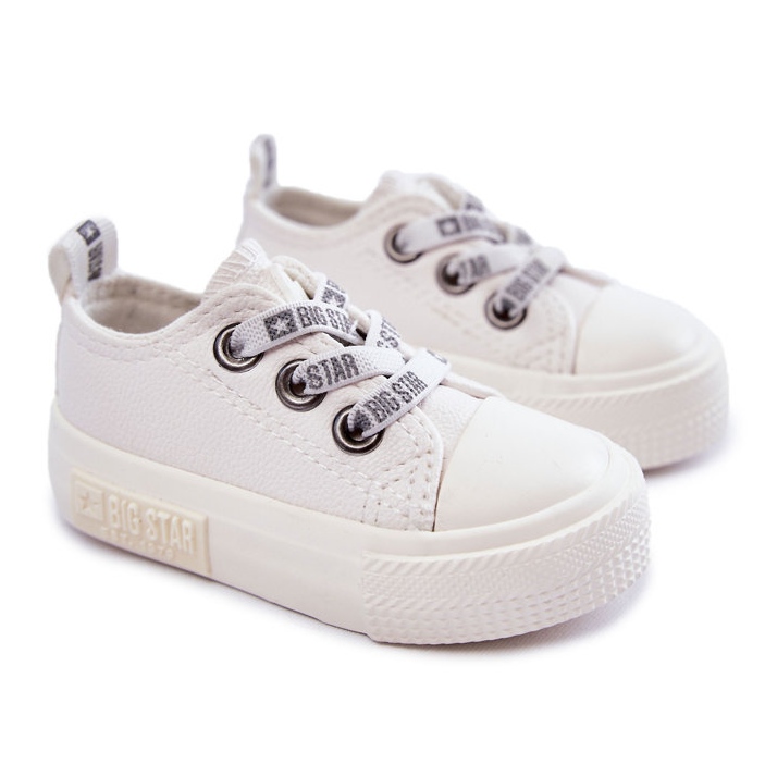 Children's Leather Sneakers Big Star KK374058 White 1