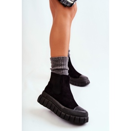FB2 Fashionable Slip-On Boots On The Black Jenna Platform 1