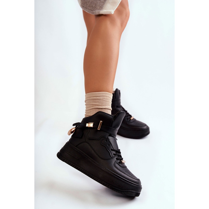 Women's Insulated High Sport Shoes Black Lexa 1