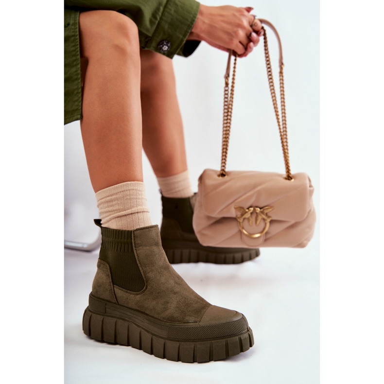 FB2 Fashionable Slip-On Boots On The Green Jenna Platform brown 1