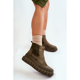 FB2 Fashionable Slip-On Boots On The Green Jenna Platform brown 2