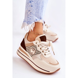 FB2 Fashionable Women's Sport Shoes On A Wedge Beige-Brown Aronne 1 FB2 Fashionable Women's Sport Shoes On A Wedge Beige-Brown Aronne 1