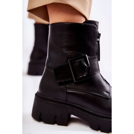 Women's Black Warm Boots With Zipper 2