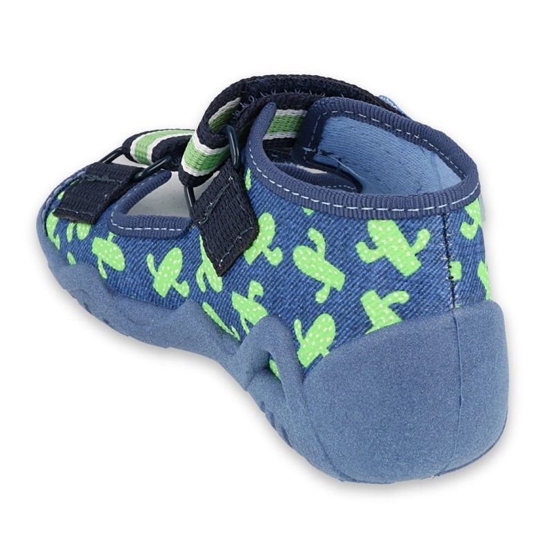 Befado yellow children's shoes 350P019 navy blue green 2
