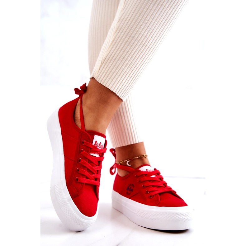 Lee Cooper LCW-22-31-0834L Red Sneakers 1 Lee Cooper LCW-22-31-0834L Red Sneakers 1
