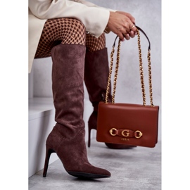 WS1 Classic Suede Brown Boots On A Brown Ameya 1