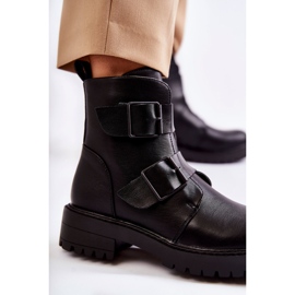 Leather Women's Boots With Zipper Black Gritta 2
