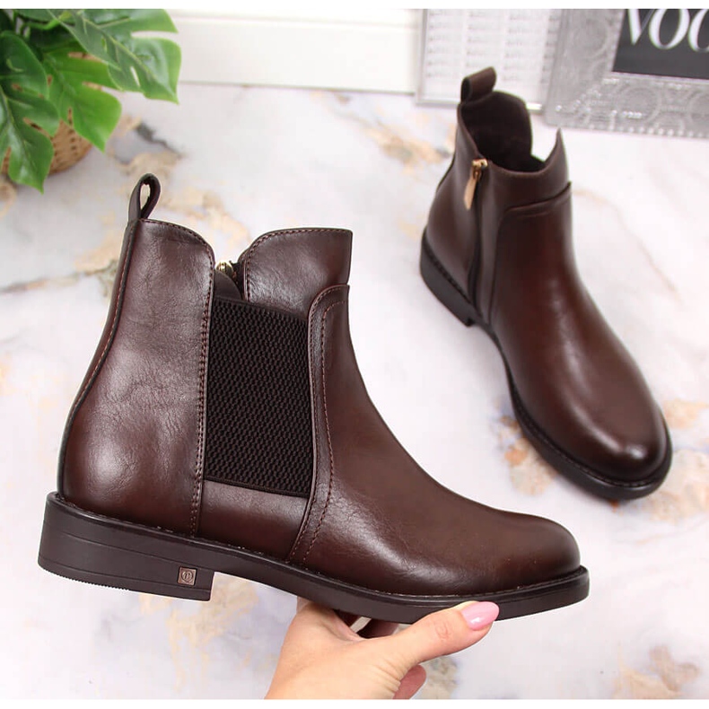 Brown Women's brown Jodhpur boots Potocki WOL95B 1