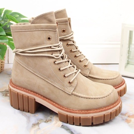 Women's insulated boots beige Jezzi JEZ366 1