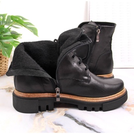 Black Dolce Pietro women's leather boots 1