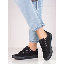 Women's Big Star sneakers KK274004 black 1